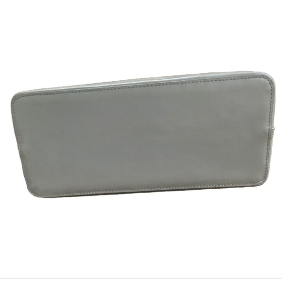 Gillian vintage tote bag patent leather light olive/cream color Gillian logo - Picture 4 of 7